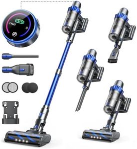 Vacuum Cleaner 450W/40Kpa/55 Mins Runtime,INTETURE Cordless Vacuum Cleaner with Auto Mode,Stick Vacuum with Smart Touch Screen, Anti-Tangle Brush,Vacuum Cleaners for Hardwood Floor,Carpet,Pet Hair,Car