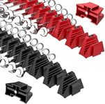 PINOZE 48PCS Magnetic Modular Wrench Organizers for Tool Drawers - Black & Red - Wrench Rack with Metric & SAE Labels, Customizable Magnet Tool Storage Holder for Tool Box Organization