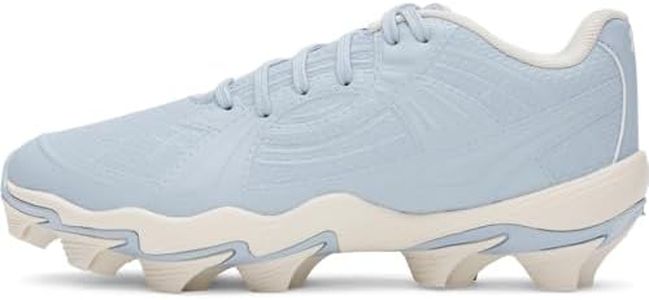 Under Armour Girls' Glyde Sola RM JR Softball Cleats, (453) Blue Calm/White/Blue Calm, 6, US