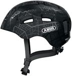 ABUS Youn-I 2.0 bike helmet - with light for children, teenagers and young adults - for girls and boys - black, size M