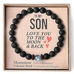 BIKBOK Handmade Bracelets Gifts for Him Teen Boys Gifts Ideas Teenage Boys Gifts Men 13 14 16 18 Year Old Birthday Gift, Cool Bracelets Son Gifts Christmas stocking stuffers for teens (SON)