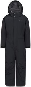 Mountain Warehouse Cloud Kids All in 1 Snowsuit - Waterproof Skisuit Black Kids 3-4 Yrs (98-104 cm)
