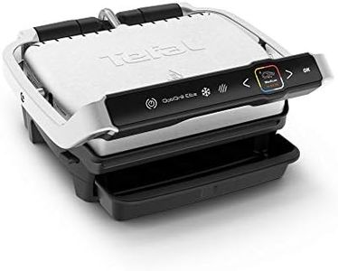 Tefal OptiGrill Elite GC750D40 Intelligent Health Grill, Black and Stainless Steel, Smart, 2000 W, 4-6 Portions