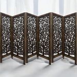 Incredible Arts Wooden Room Divider Partition for Living Room | Privacy Screen Separator | Private Offices Space Divider | Partition for Puja/Pooja Room (Design- TF-4FT-6P)