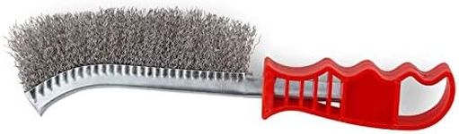 KC-Tools 09200 Hand Steel Wire Brush Red Handle