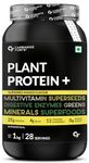 Carbamide Forte Vegan Protein Powder - Plant Based Protein Powder with Multivitamin, Minerals, Superfoods, Pea Protein, Digestive Enzymes | Plant Protein Powder Alphonso Mango Flavour - 1Kg