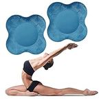 Meegoo Yoga Knee Pad, ExtraThick Soft Yoga Mat, Kneeling Support Yoga Eco-Friendly & Lightweight Yoga Knee Pads Cushion Knees, Hands, Wrists Elbows(Blue, Set of 2)