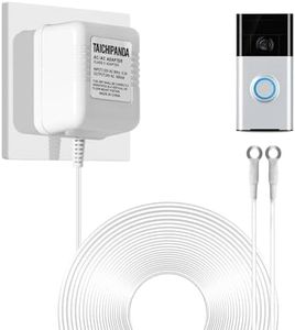 24V Doorbell Transformer, 500MA AC Adapter for All Ring Video Doorbell Versions, 18ft Doorbell Power Supply, Power Cable Compatible with Ring, Nest, Wyze, and Eufy Doorbells