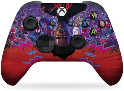 DreamController Miles Morales Spidervers Custom X-box Controller Wireless compatible with X-box One/X-box Series X/S Proudly Customized in USA I Permanent HYDRODIP Print(NOT JUST A SKIN)(MODDED)