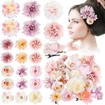 BBTO 21 Pieces Flower Hair Clip Ros