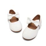 TETSUO Girls Dress Shoes Mary Jane Ballet Flats Shoes for Toddler/Little Kid/Big Kid Bowknot Princess Shoes