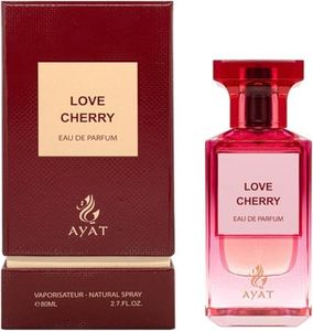 AYAT PERFUMES – Eau De Parfum 80ml de Dubaï Senteur Orientale & Fruitée – Parfum pour Femme et Homme - Une Fragrance Sensuel, Intemporel et Moderne - Unisexe (Love Cherry)