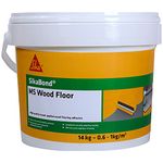 Sika SikaBond MS Wood Floor Adhesive – Solvent-Free – Elastic Formula – Ready To Use – Water-Free – Parquet Brown – 14kg