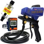 Premium Sand Blaster Gun Kit, Air Compressor Oil Water Separator, and Air Pressure Regulator