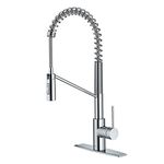 KRAUS Oletto™ Single Handle Pull Down Commercial Kitchen Faucet in Chrome Finish