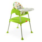 LuvLap 3 in 1 Covertible Baby High Chair with Cushion, Chair That Grows with Your Child - Green