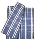 Arvore Bunkaar Single Size Cotton Bedsheet/Blanket/Solapur Chaddar for Daily use (60x90 inches) Set of 1 (Royal Blue Checks)