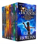 Rick Riordan Percy Jackson Series 7 Books Collection Set (Lightning Thief, Sea of Monsters, Titan's Curse, Battle of the Labyrinth, Last Olympian, Greek Heroes, Greek Gods)