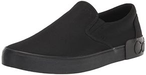 Calvin Klein Men's Ryor Sneaker, Black/Black Canvas 002, 11 UK