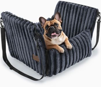 MIXJOY Dog Car Seat Bed – Grey Pet Travel Booster