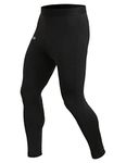 Sportinger Men's 1~3 Pack Compression Pants Cool Dry Gym Leggings Baselayer Running Tights (L, Black (Pack of 1))