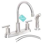 Kitchen Faucet with Sprayer, Brushe