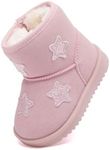 BMCiTYBM Baby Boots Infant Boy Girl Winter Snow Booties Pink Size 6