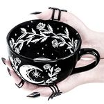 Rogue + Wolf Black Widow Spider Large Coffee Mug in Gift Box Cute Ceramic Mug for Men Women Spooky Witchy Halloween Gifts Metaphysical Witchcraft Supplies Occult Goth Boho Decor Cup - 17.6oz 500ml