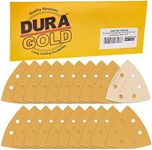 Dura-Gold Premium Triangle Oscillating Mouse Sanding Sheets - 1000 Grit (Box of 20) - 6 Hole Pattern Hook & Loop Triangular Shaped Mouse Sander Discs - Aluminum Oxide Abrasive Sandpaper - Woodworking