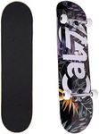 Cal 7 Complete Skateboard, Popsicle Double Kicktail Maple Deck, Skate Styles in Graphic Designs (8" Cabana)