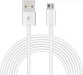 5M Micro USB Power Extension Cable for Home Security Cameras(Wyze Cam,Kasa Cam,Yi Cam, Nest Cam,Blink,Furbo Dog and More), USB A to Micro USB Durable Charging and Data Sync Cord-White