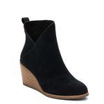 TOMS Women's Sutton Ankle Boot, Black Suede, 5.5 UK