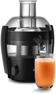 Philips HR1832/00 Centrifugal Juicer Fruits & Vegetables | 500W Juicer | 1.5L Capacity | XL Feeding Tube | QuickClean Technology | Compact Design | Ink Black