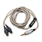 Concept Kart Tiandirenhe 1.5 Meter Upgrade Cable for Sennheiser Headphones HD650 HD600 HD580 HD535 HD545 HD565 HD265, 7N OFC 16 Core Light Weight Earphone Cable With 3.5mm Plug