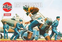 Airfix Model Figures Set - A00747V RAF Personnel - Model Building Kit Accessories, Plastic Model Kits for Adults & Children 8+, Set Includes 48 Unpainted Figures - Accessory for Dioramas