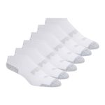 PUMA womens 6 Pack Low Cut Socks, White/Heather Grey, 9-11