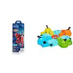 Oral-B Kids Electric Rechargeable Toothbrush, Featuring Spider Man, Extra Soft Bristles & Hasbro Gaming Hungry Hungry Hippos, Board Game For Kids Ages 4 Years Old And Up-Multicolour