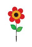 In the Breeze Sunflower Spinner, 12-Inch, Red