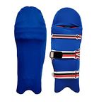 Rainox Cricket Leg Guard Pad Skin Cover/Outer Skin (1 Pair) Blue