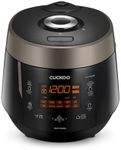 CUCKOO CRP-P1009SB 10-Cup (Uncooked) / 20-Cup (Cooked) Heating Pressure Rice Cooker & Warmer with Nonstick Inner Pot, 13 Menu Modes, Fuzzy Logic Tech, 3 Voice Guide, Auto Clean (White)