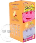 Scrub Daddy Scrub Mommy Sponges 6ct + Daddy Caddy - Scratch-Free Multipurpose Dish Sponges + Sponge Holder - BPA Free & Made with Polymer Foam - Stain & Odor Resistant Kitchen Sponge