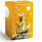 Pastel Dreams Tarot Deck, Tarot Cards for Beginners, 78 Soft Pastel Tarot Cards with General Guidebook, Gentle Intuitive Art, Reading Witchcraft Divination Tool