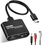 avedio Links HDMI ARC Audio Extractor, 4K@60Hz HDMI to HDMI + 3.5mm AUX Stereo Out+ Optical Toslink SPDIF Audio Extractor Converter Splitter, HDMI Audio Adapter Support HDCP2.2 1080P 3D