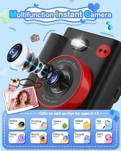 MYSTILUCK Kids Instant Print Camera – Black