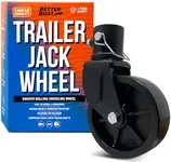 Trailer Jack Wheel Replacement Trailer Tongue Jack Wheel Hitch Utility Trailer Accessories and Trailer Parts Boat, Camper, Car Hauler Trailer Wheel Jack