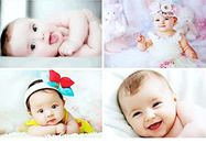 Craft Qila Cute Smiling Baby Poster for Pregnant Women Room Decor CQ22 (Size : 12 x 18 Inch) Pack of 4