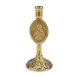 Theotokos Design Brass Candle Holde