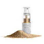Sugarflair Dark Gold Edible Glitter Dust Spray (Non-Aerosol) - Add a Shimmering Sparkle to Cakes, Cupcakes, Chocolate, Baking, Desserts, Ice Cream, Drinks, Cocktails and more - 10g