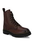 Delize Brown Derby Boots for Men's