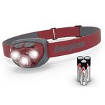 Energizer Amazon Vision HD+ 315 Lumen Head Torch, Rust Red, Water Resistant, Built for Camping, Hiking, Outdoors, Batteries Included